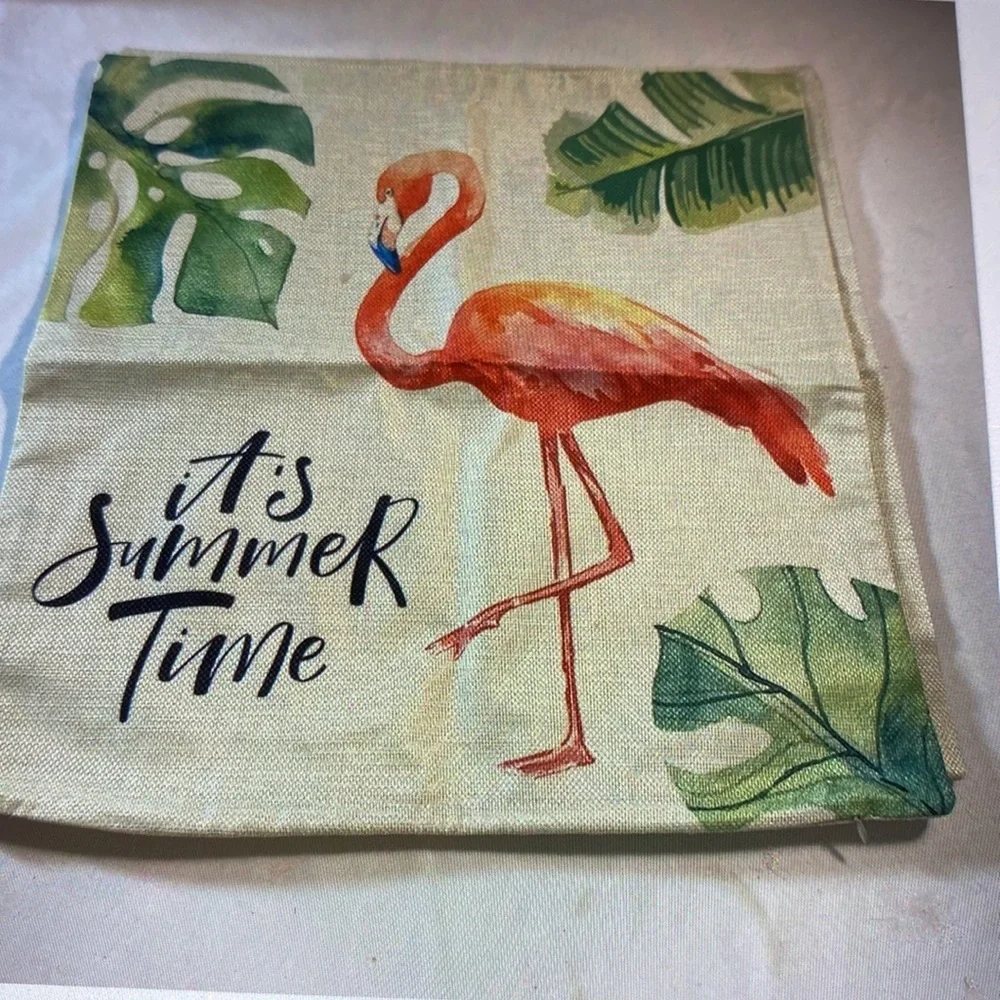 Summer pillow covers 18“ x 18“ set of 4  Farmhouse pillow case